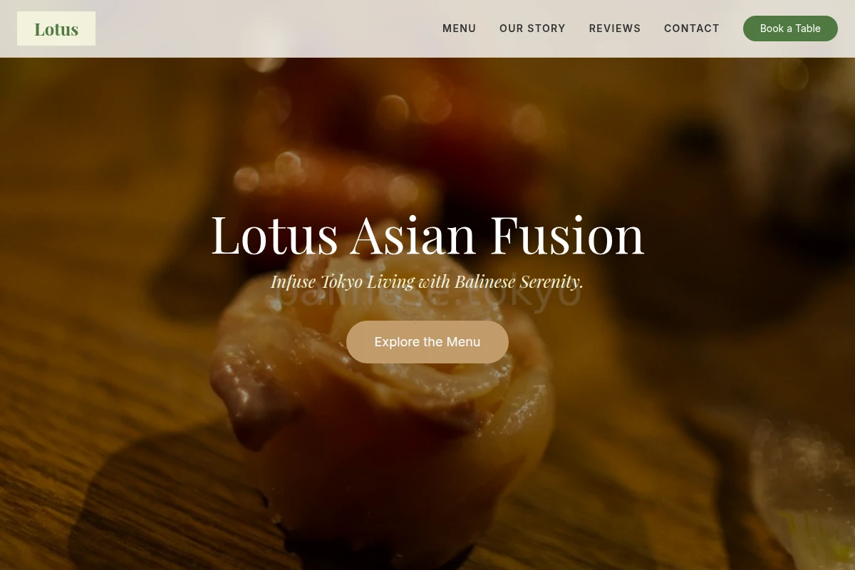 Lotus Asian Fusion Food